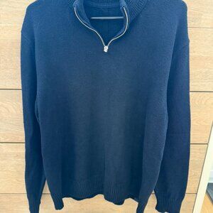 Men's Lululemon Sweater, M, Navy, 1/4 Zip